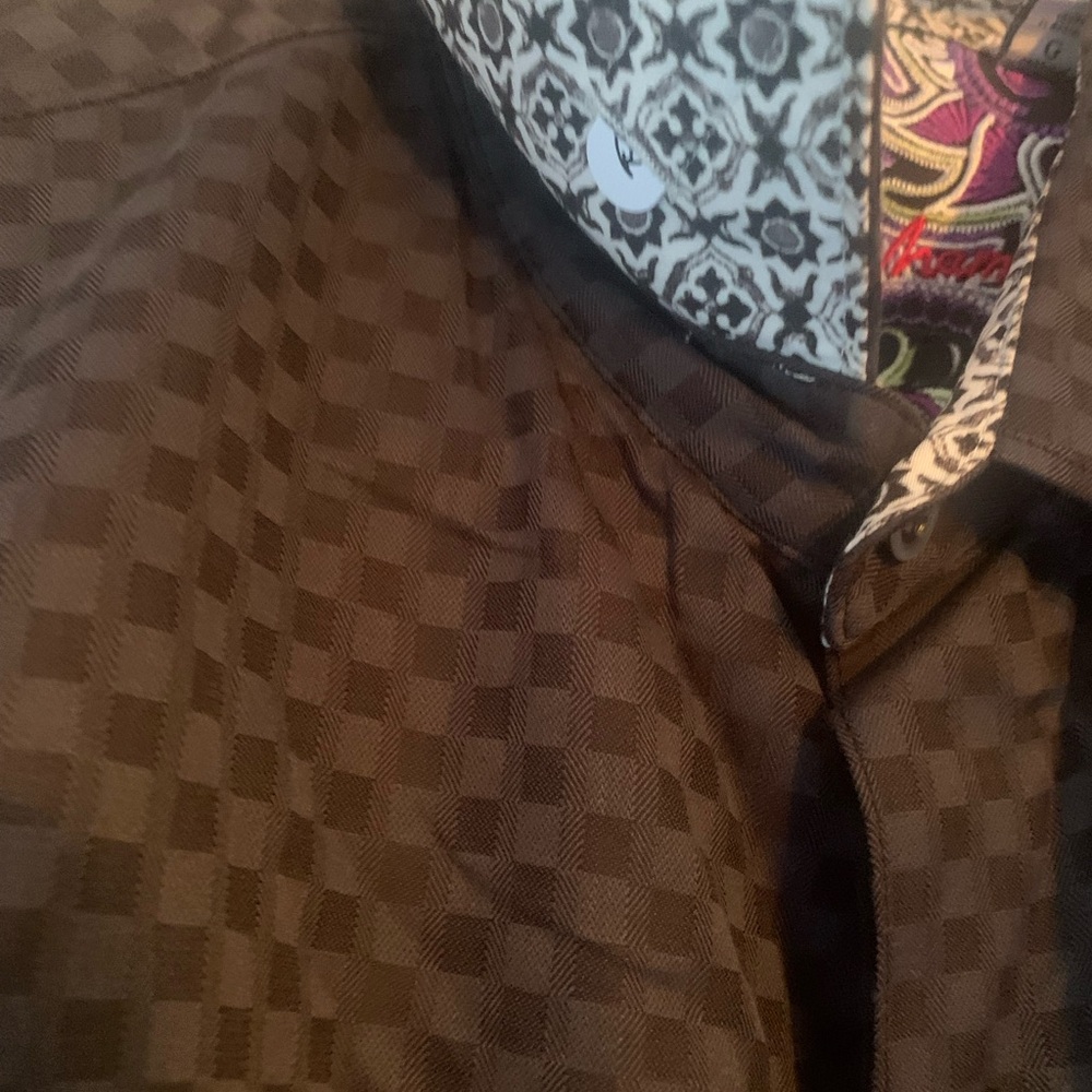 Robert graham long sleeve BUTTON UP NWT lg